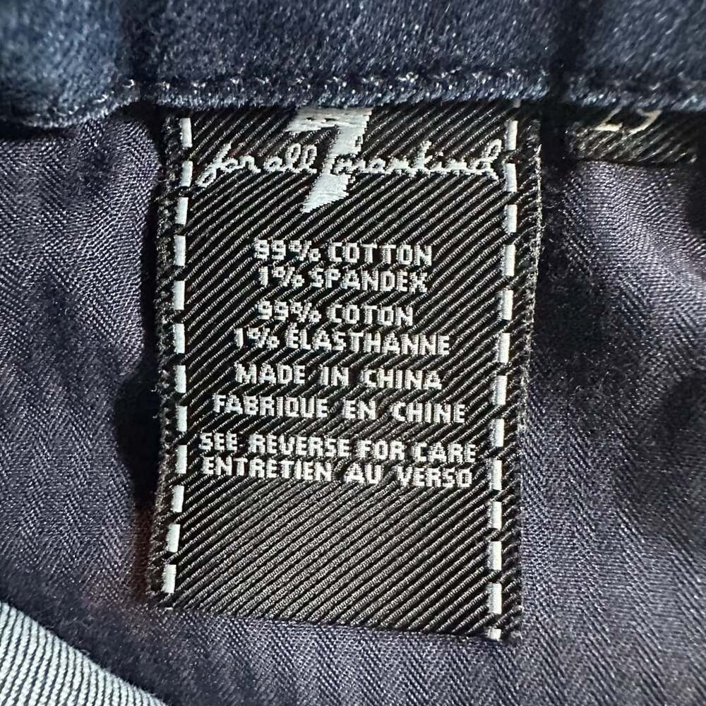 7 For All Mankind Kimmie Straight Leg Jeans, Size 29, Dark Wash - Picture 5 of 12